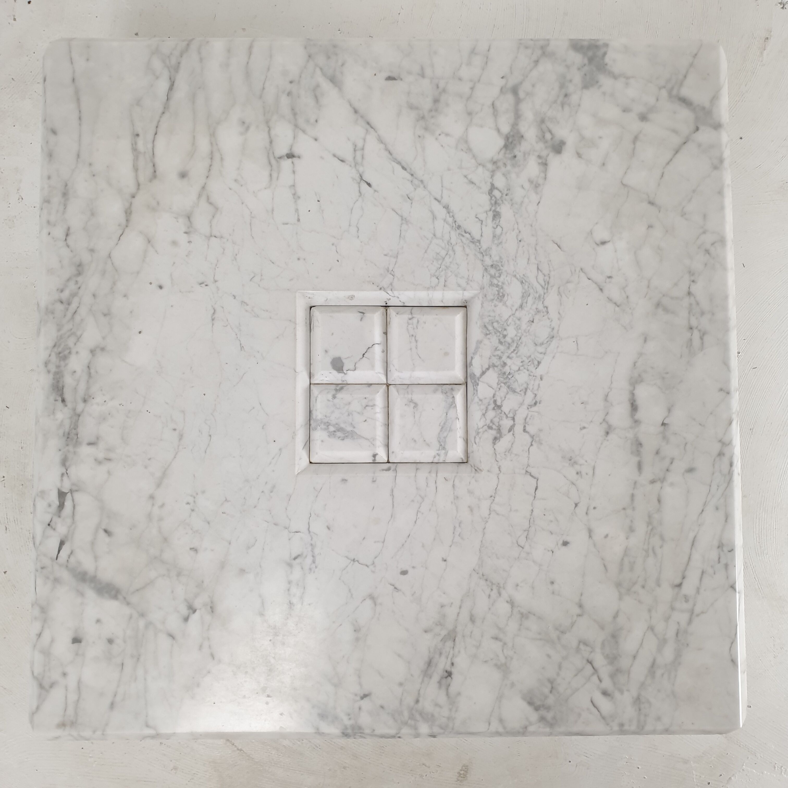 Italian Carrara Marble Coffee Table, 1990's