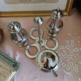 Antique English silver-plated condiment server