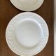 set of 8 Bernardaud Louvre neo-classical plates with laurel wreath design