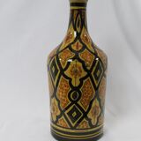 Moroccan enamelled terracotta bottle: Safi