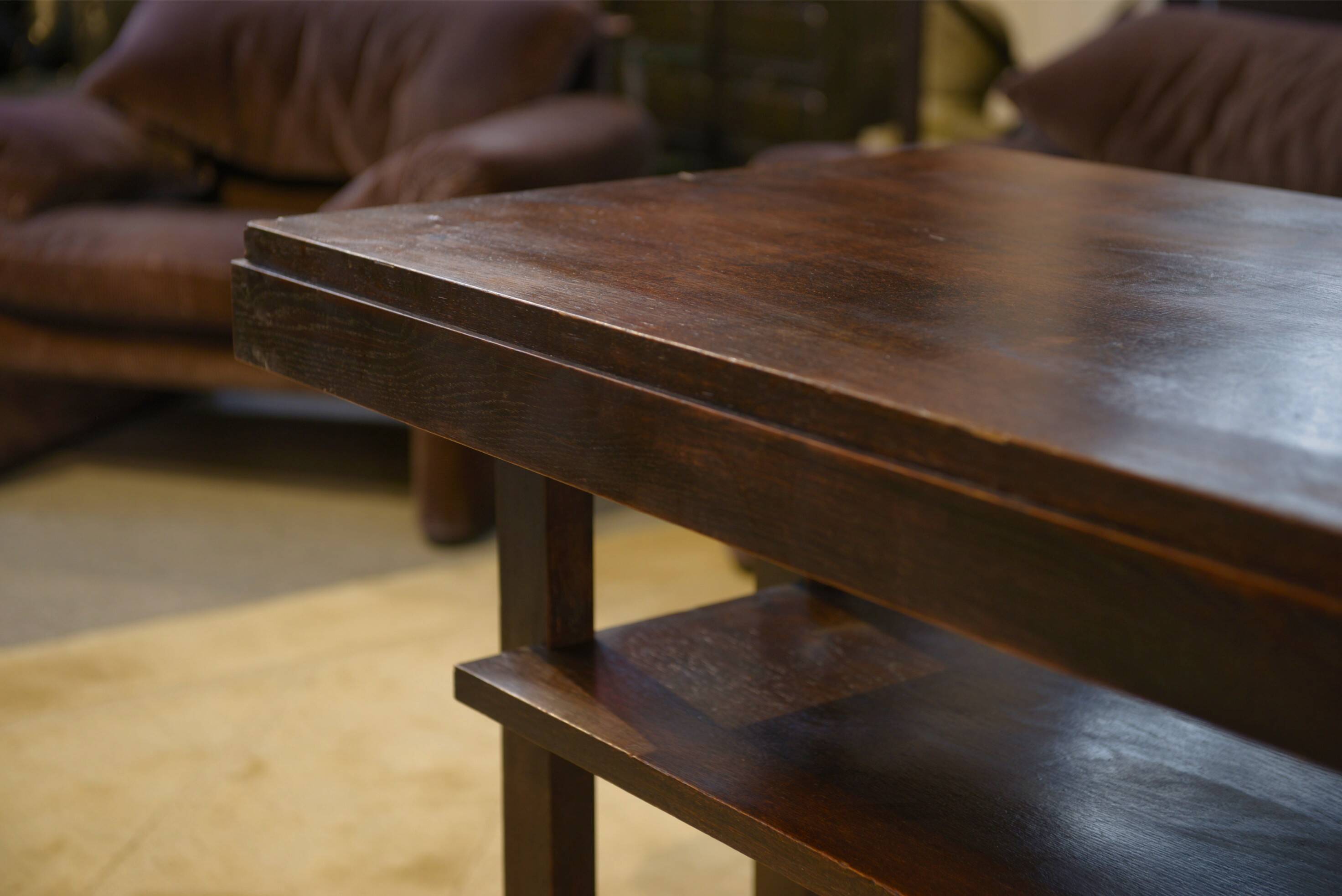 Oak console/side table from the 1940s.