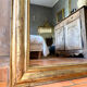 Miroir ancien Louis-Philippe à fronton
