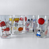 4 collector's glasses The Shadoks
