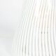 Conical Murano glass lamp with white striped patterns. 1970s.