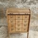 Antique roller shutter cabinet oak chest of drawers