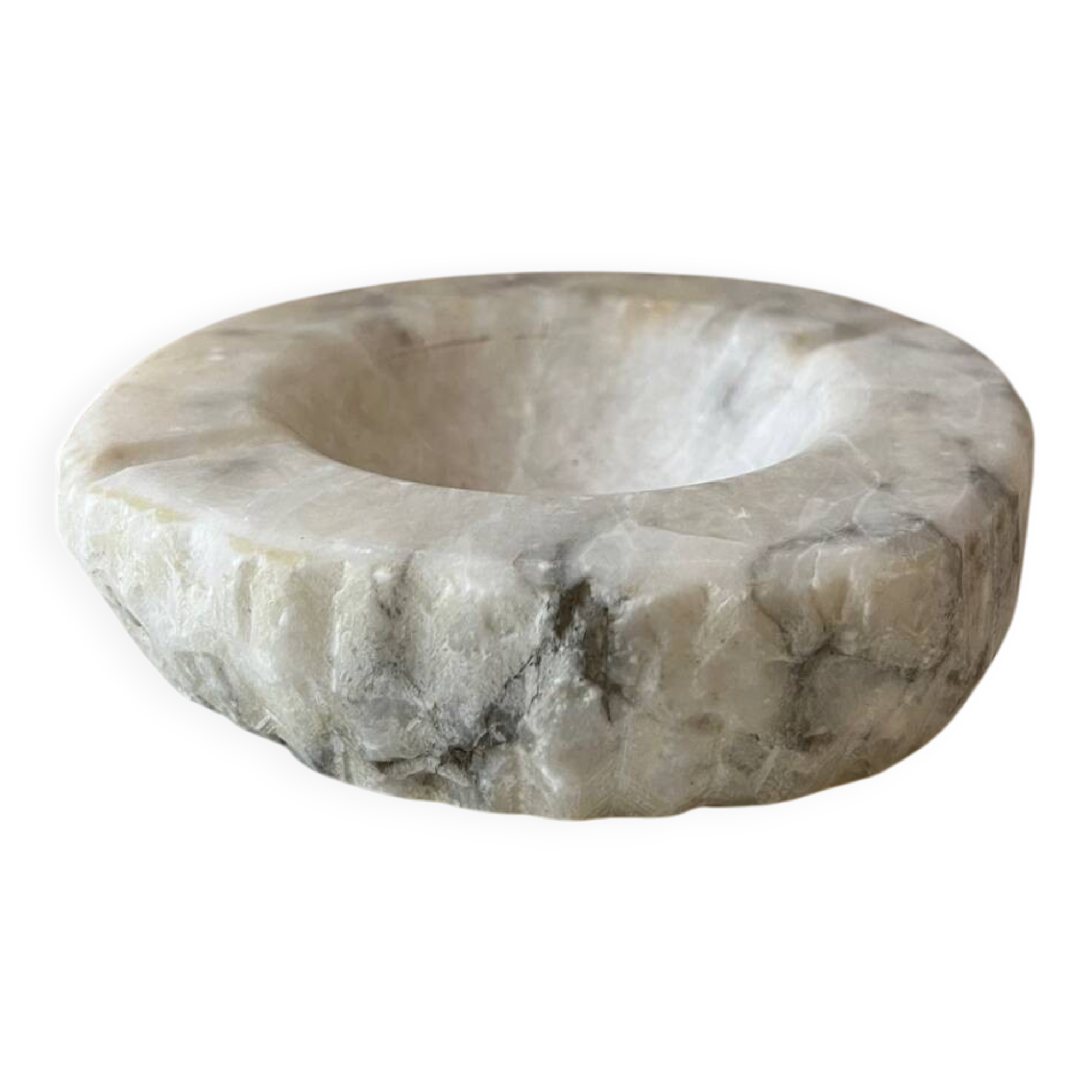 Vintage 1970s hard stone ashtray (marble, granite)