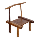 Vintage brutalist chair "Baoulé" 1950