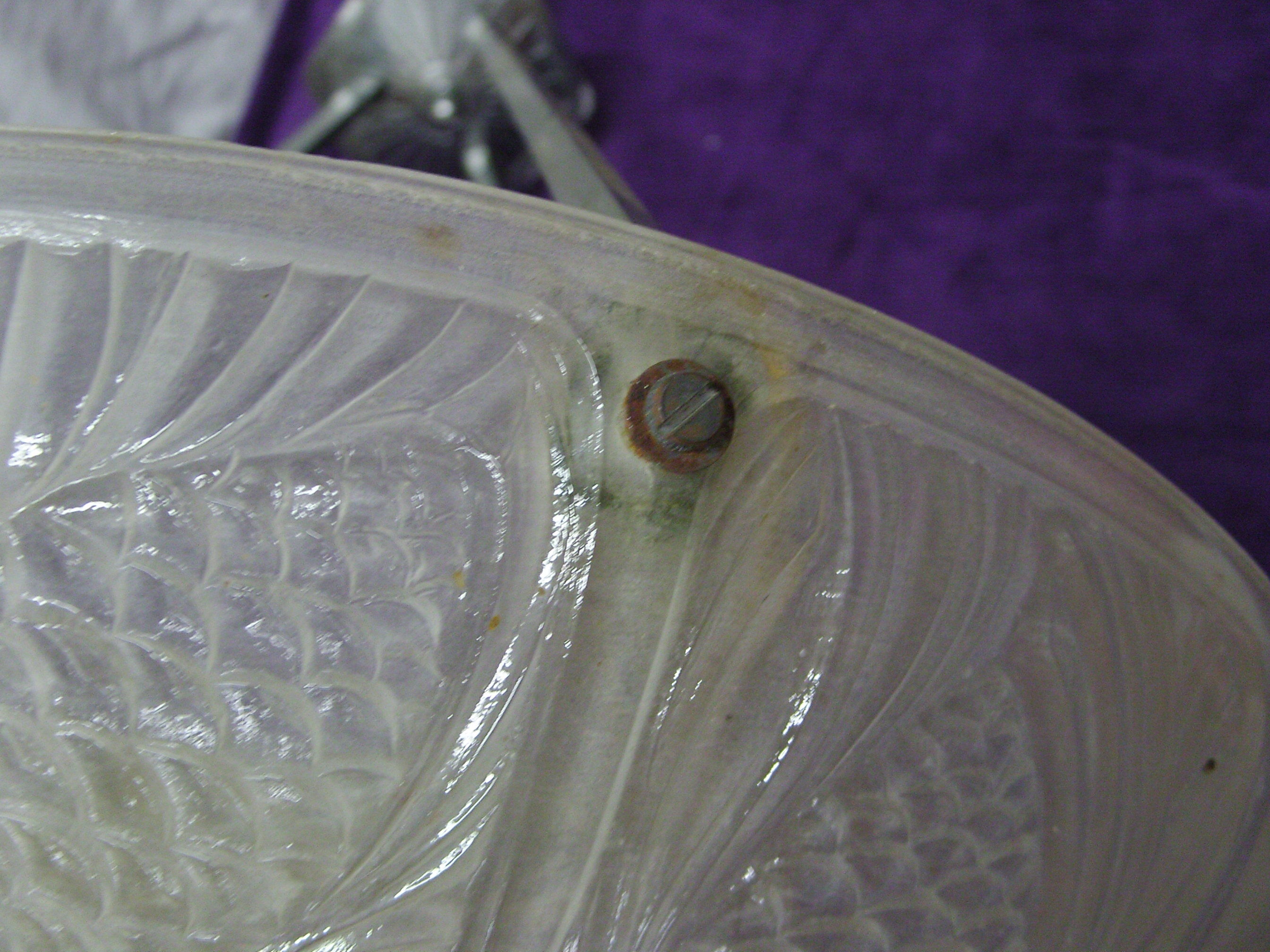 Lustre hanging cas for art deco pine apple