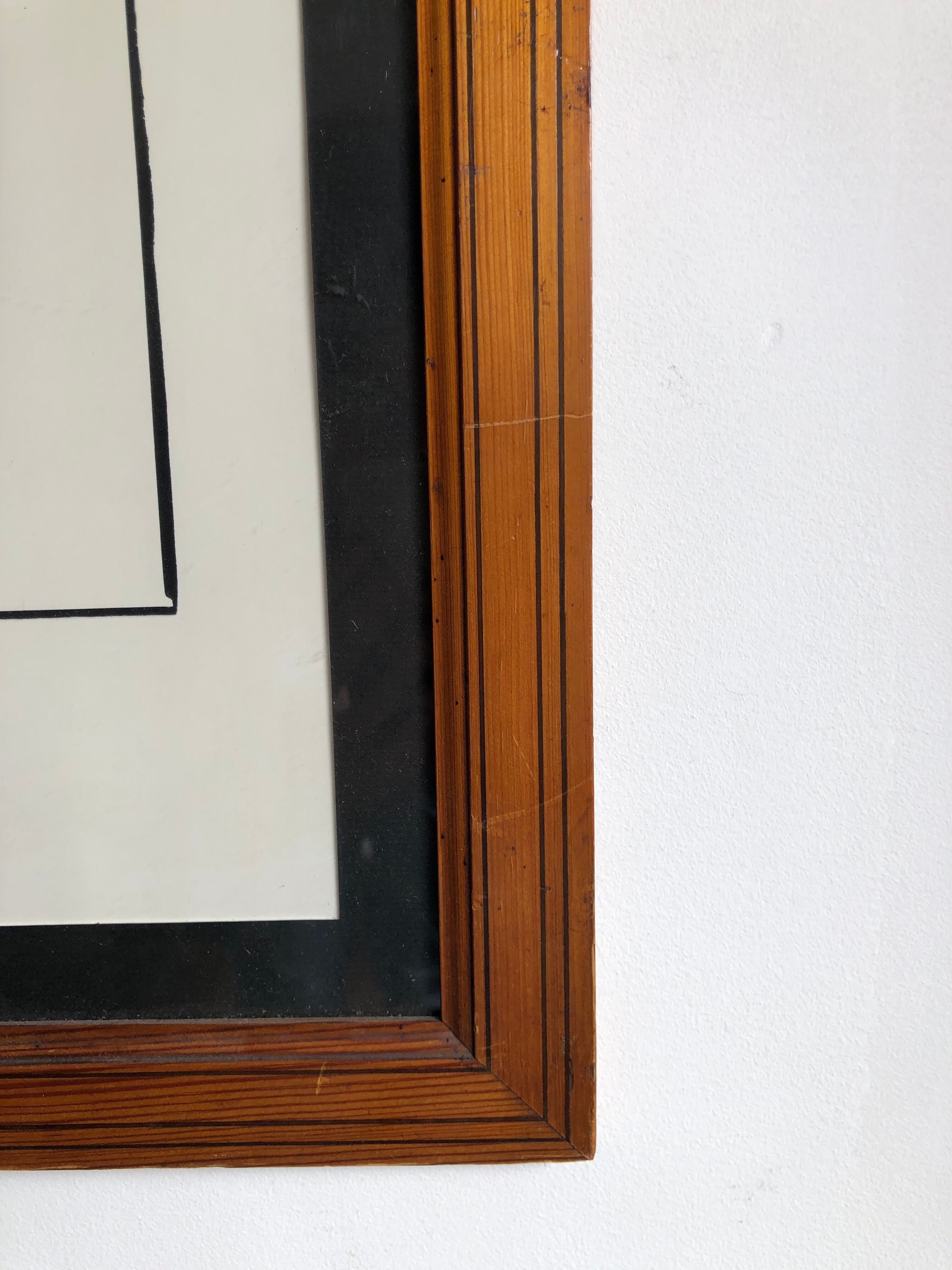 Flowers black and white framed print