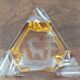 Amber Bohemian Crystal (Overlay) – Deer Ashtray/Pouch