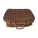 Suitcase round Wicker vintage
