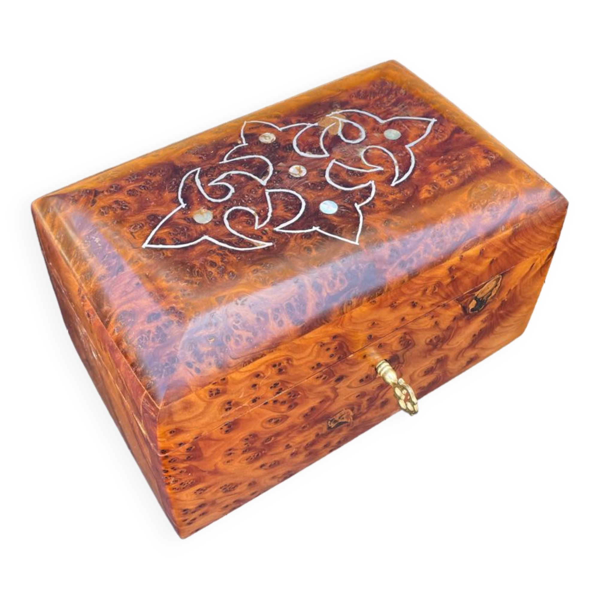 Thuya wooden jewelry box