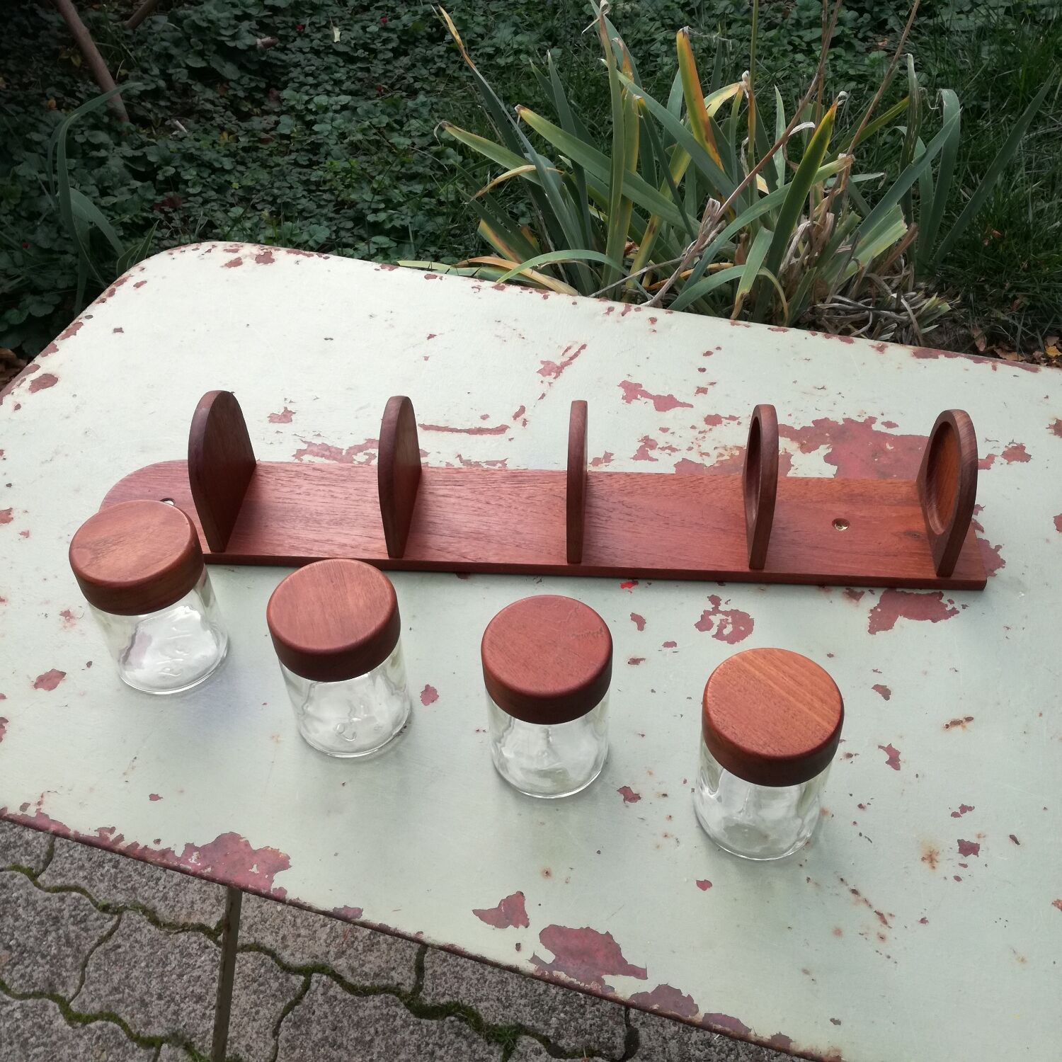 Wall spice rack by digsmed, Denmark, 1960s