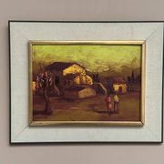Original Swedish Oil on Panel – “Rural Landscape” – Signed –Vintage & Frame