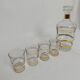 Liqueur carafe and its 4 small glasses