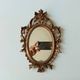 Vintage Italian baroque mirror 1950s 29.5*20