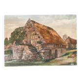Oil on panel, house in Brière