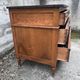 Louis XVI style chest of drawers in walnut, marble top