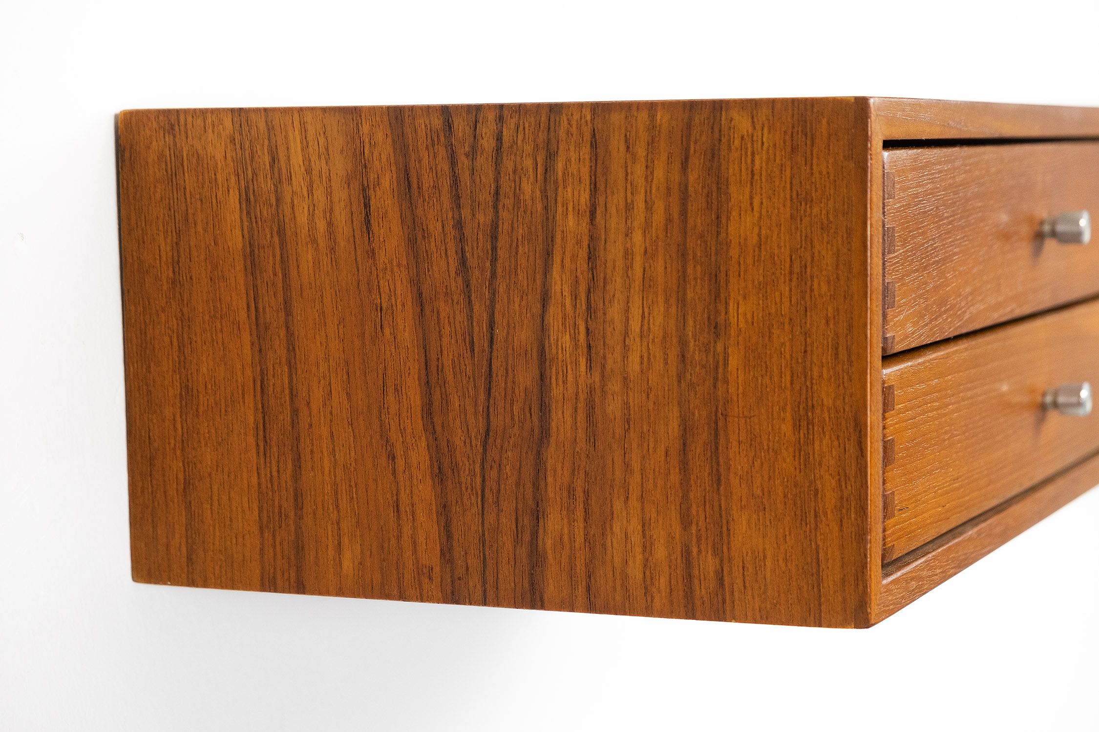 Console murale en teck par Kai Kristiansen pour Aksel Kjersgaard années 1960