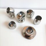 AMC Italy 70s/80s stainless steel espresso set (14 pieces)