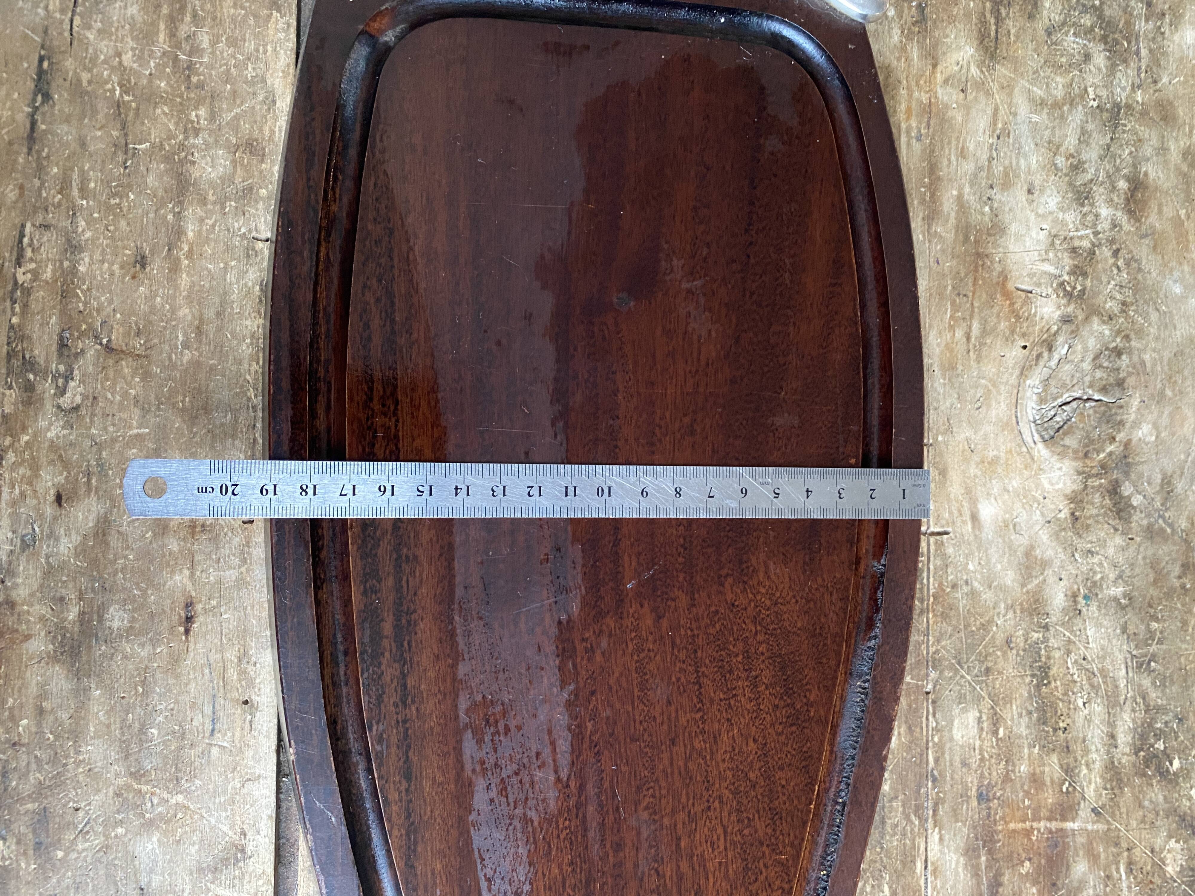 Large Vintage Chic Fish Platter – Wood & Metal