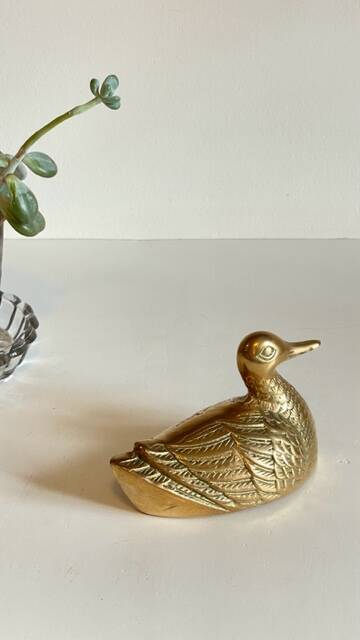 Canard en laiton vintage