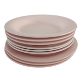Set of 9 iron earth plates
