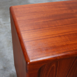 Dyrlund Denmark 1950s drum teak credence