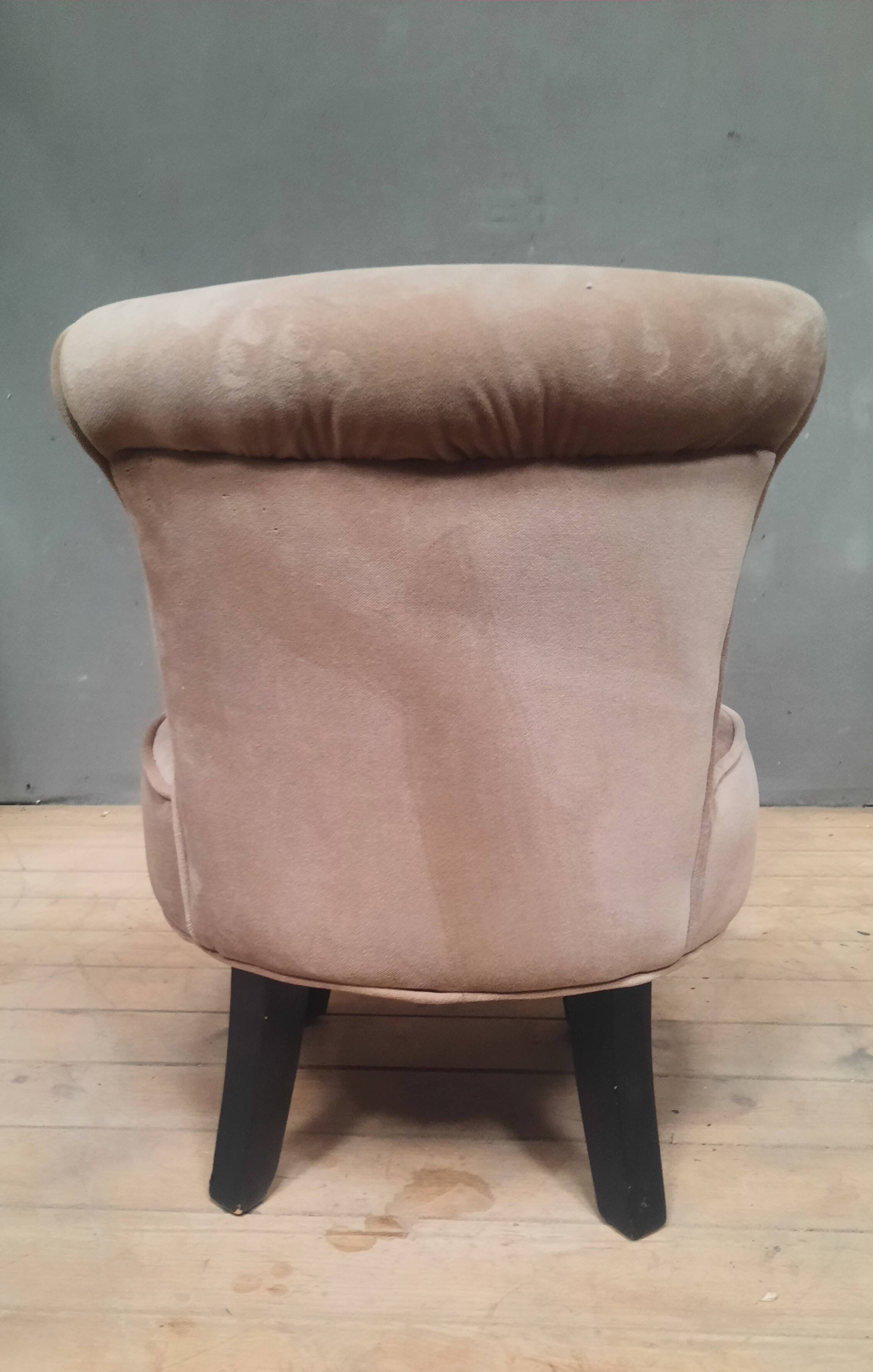 Velvet dressing table chair