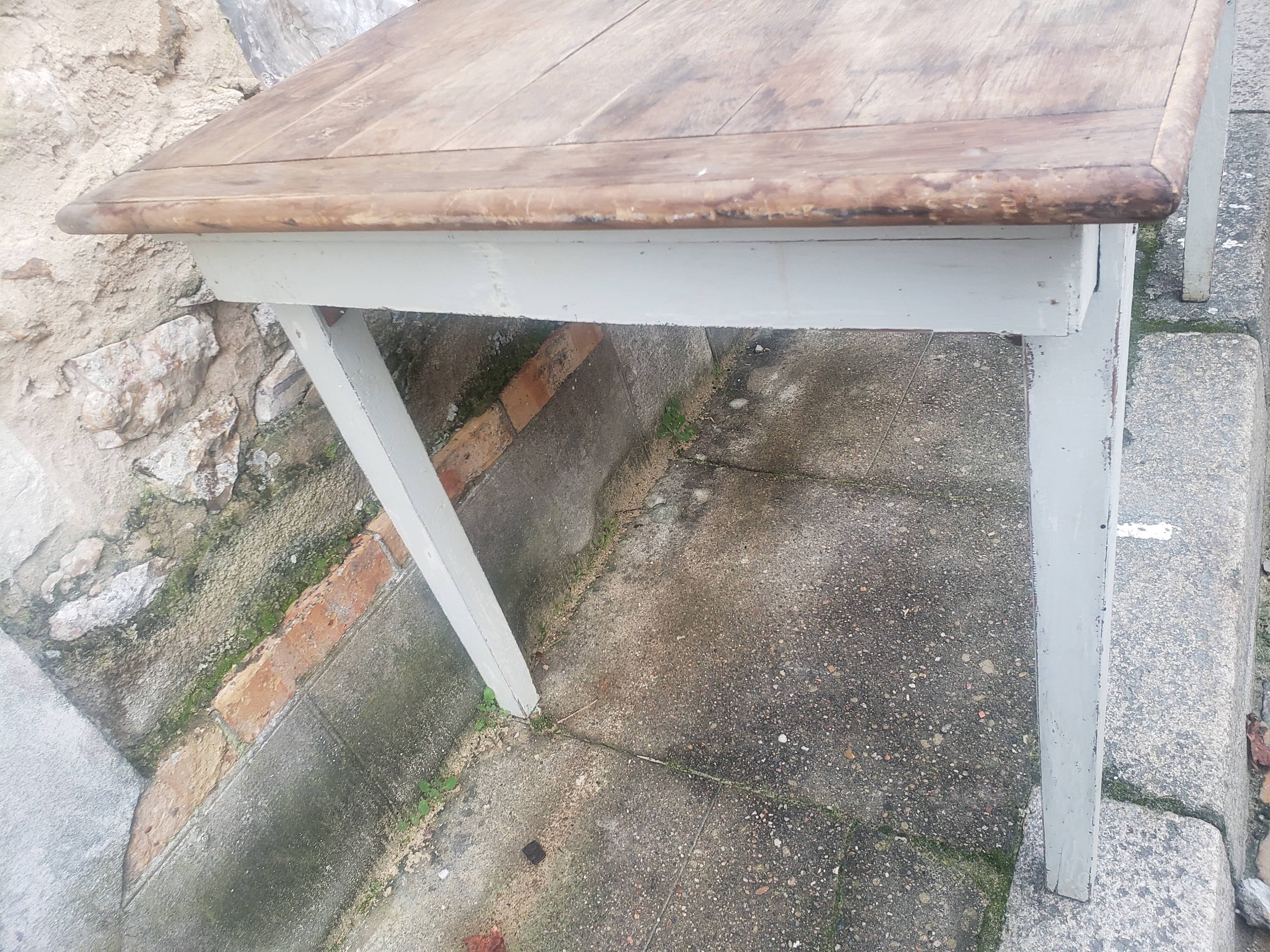 Natural patina farm table
