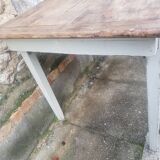 Natural patina farm table