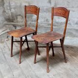 Pair of art nouveau chairs j&j kohn