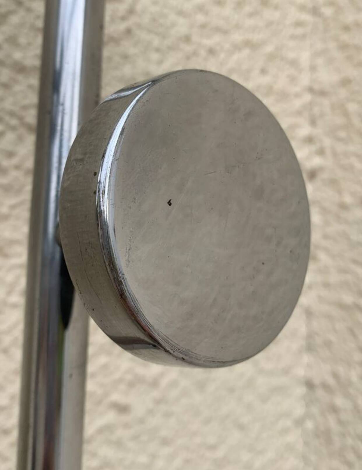 Chrome-plated aluminum entrance locker, 1950s