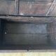 Rustic antique chest made of solid wood