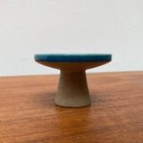 Danish ceramic candlestick from the mid-century by Herman A. Kähler for Hak, 1960s.