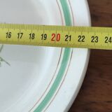 Set of eight Lunéville plates