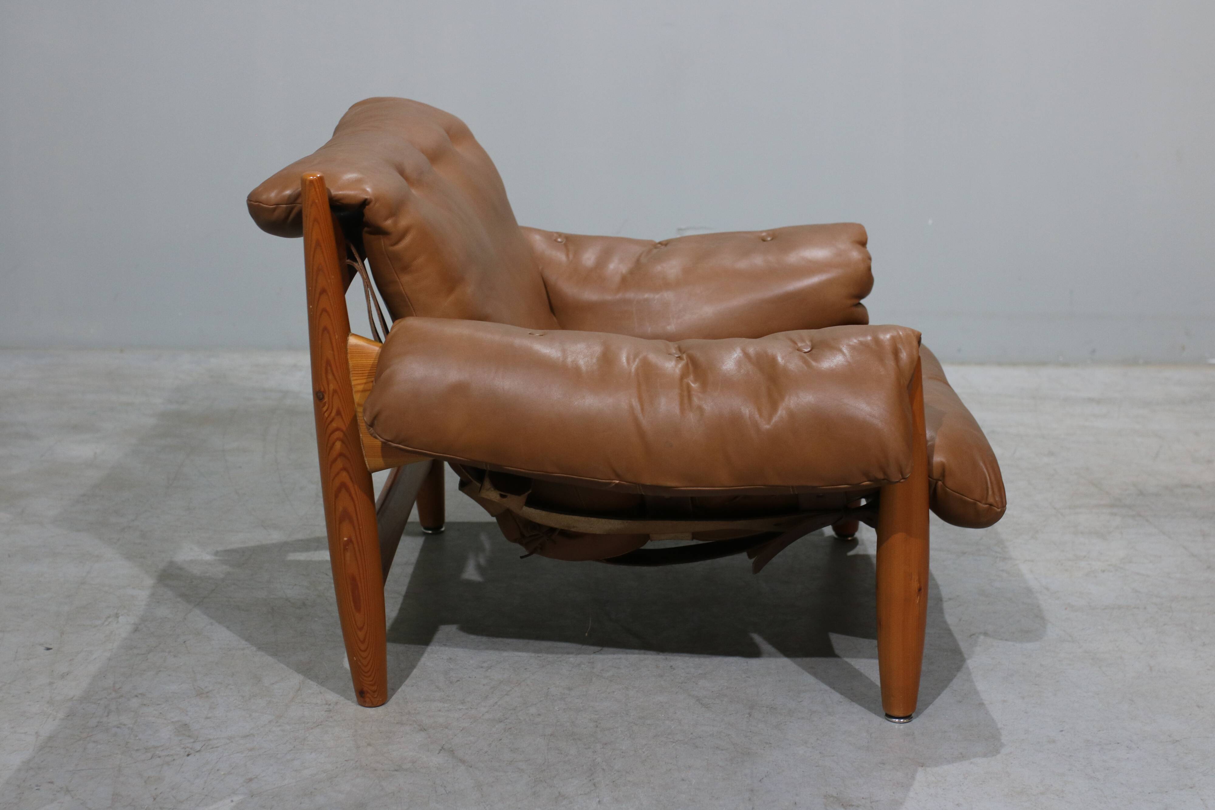 Sheriff Lounge Chair with Ottoman by Sergio Rodrigues for ISA