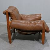 Sheriff Lounge Chair with Ottoman by Sergio Rodrigues for ISA