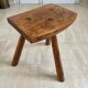 Tripod stool in solid oak 1950