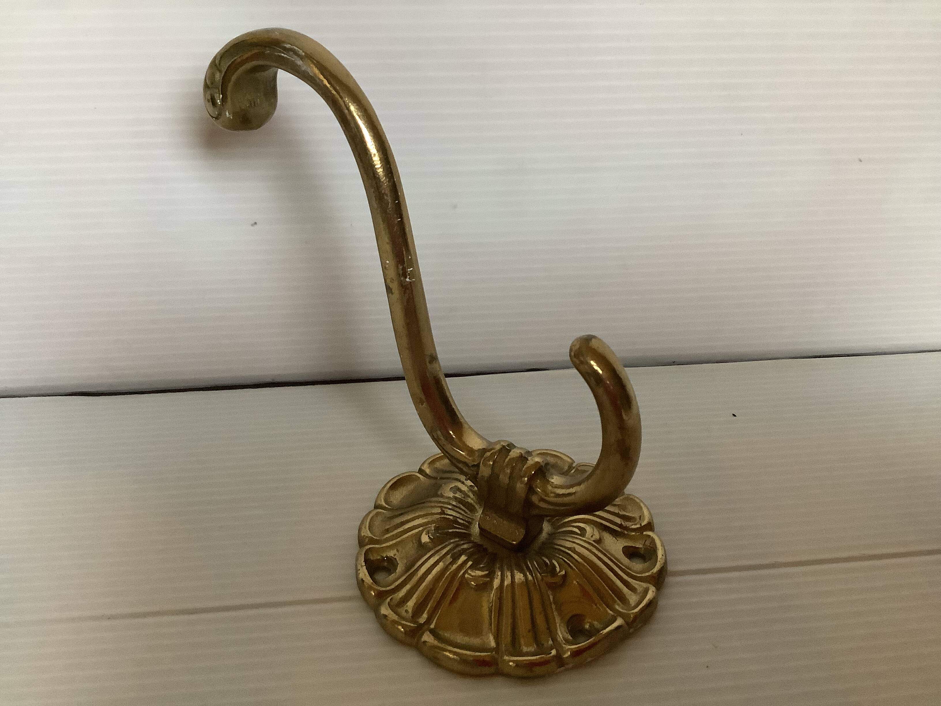 Double patére laiton