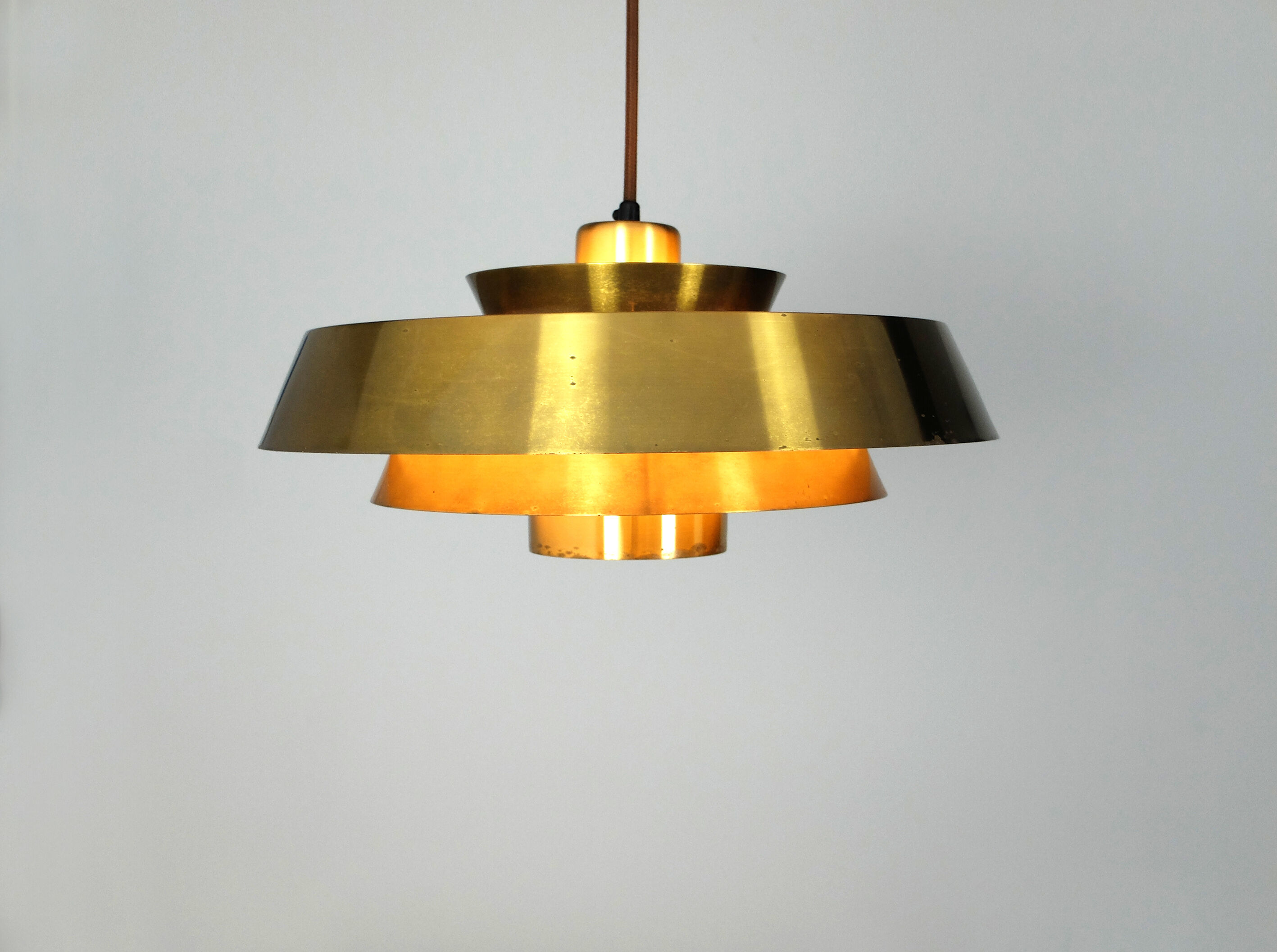 Hanging lamp Nova Brass Jo Hammerborg for Fog & Morup