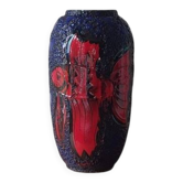 Fat Lava 'Fire Fish'Floor vase by Scheurich, 1970's
