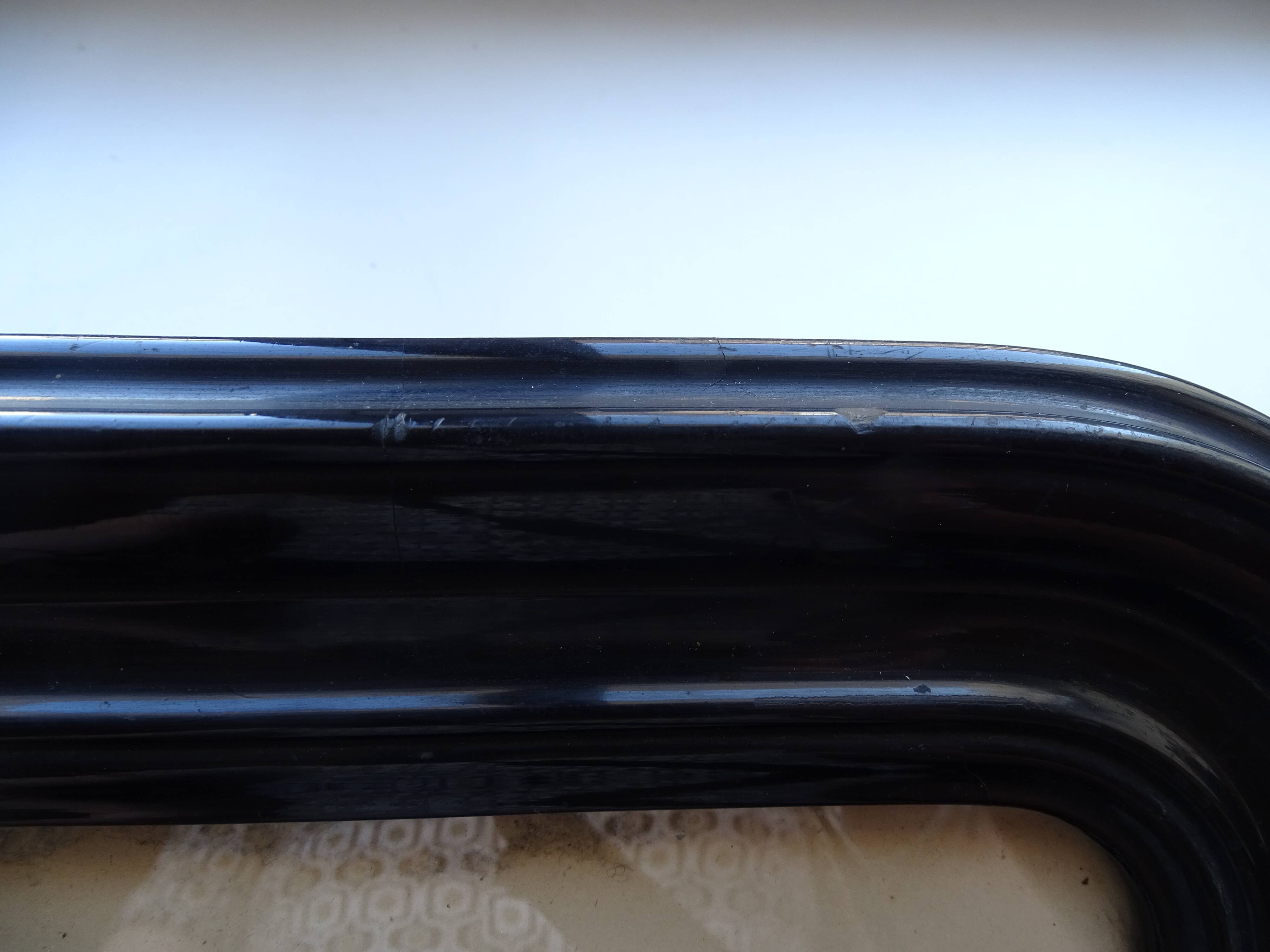 19th century pastel painting - Napoleon III blackened wood frame 40.5 x 35.5