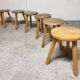 Mid-century wooden tripod stool