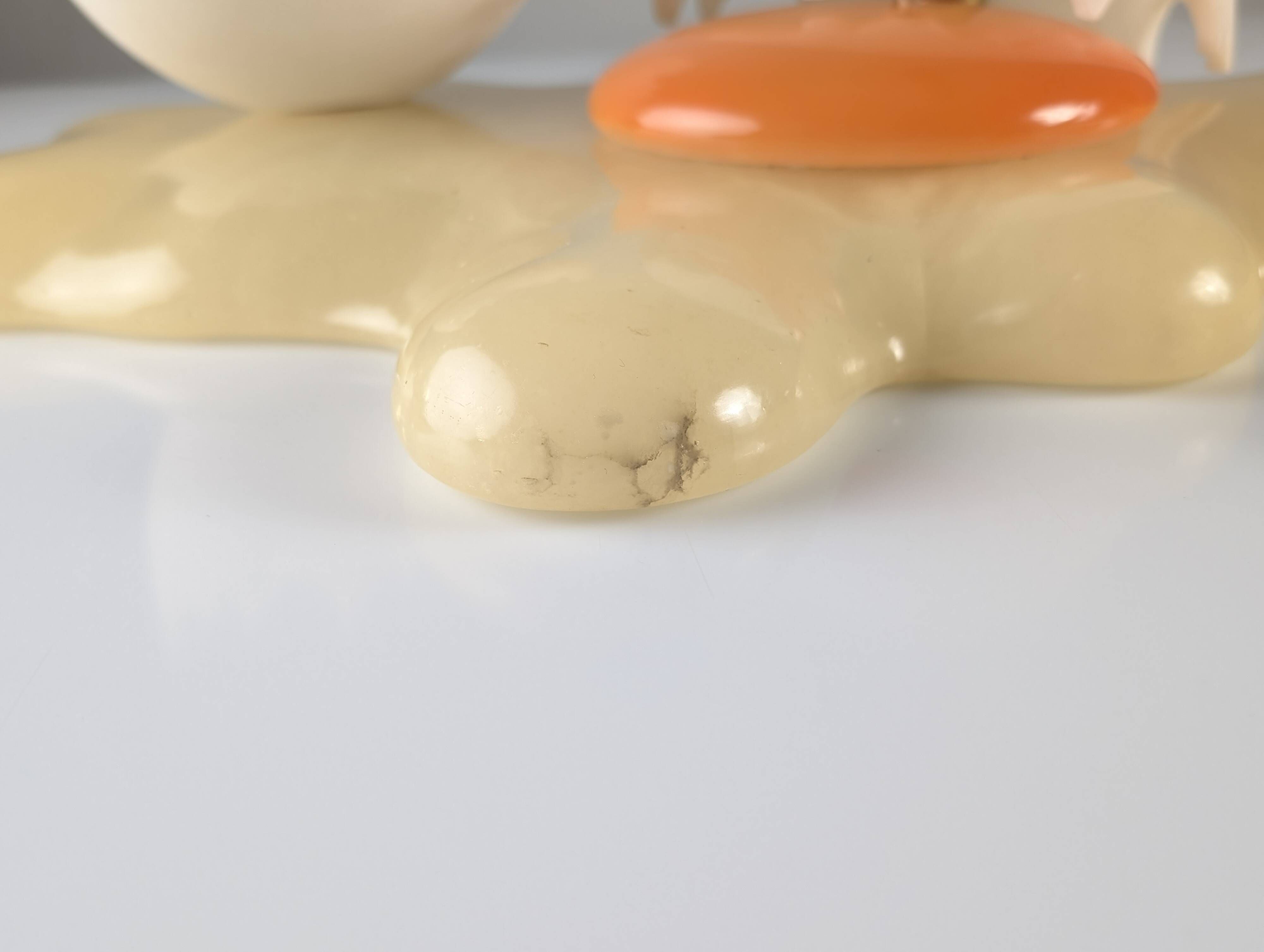Broken egg alabaster sculpture lamp by Marco Ricciardi, Italy, 1980s