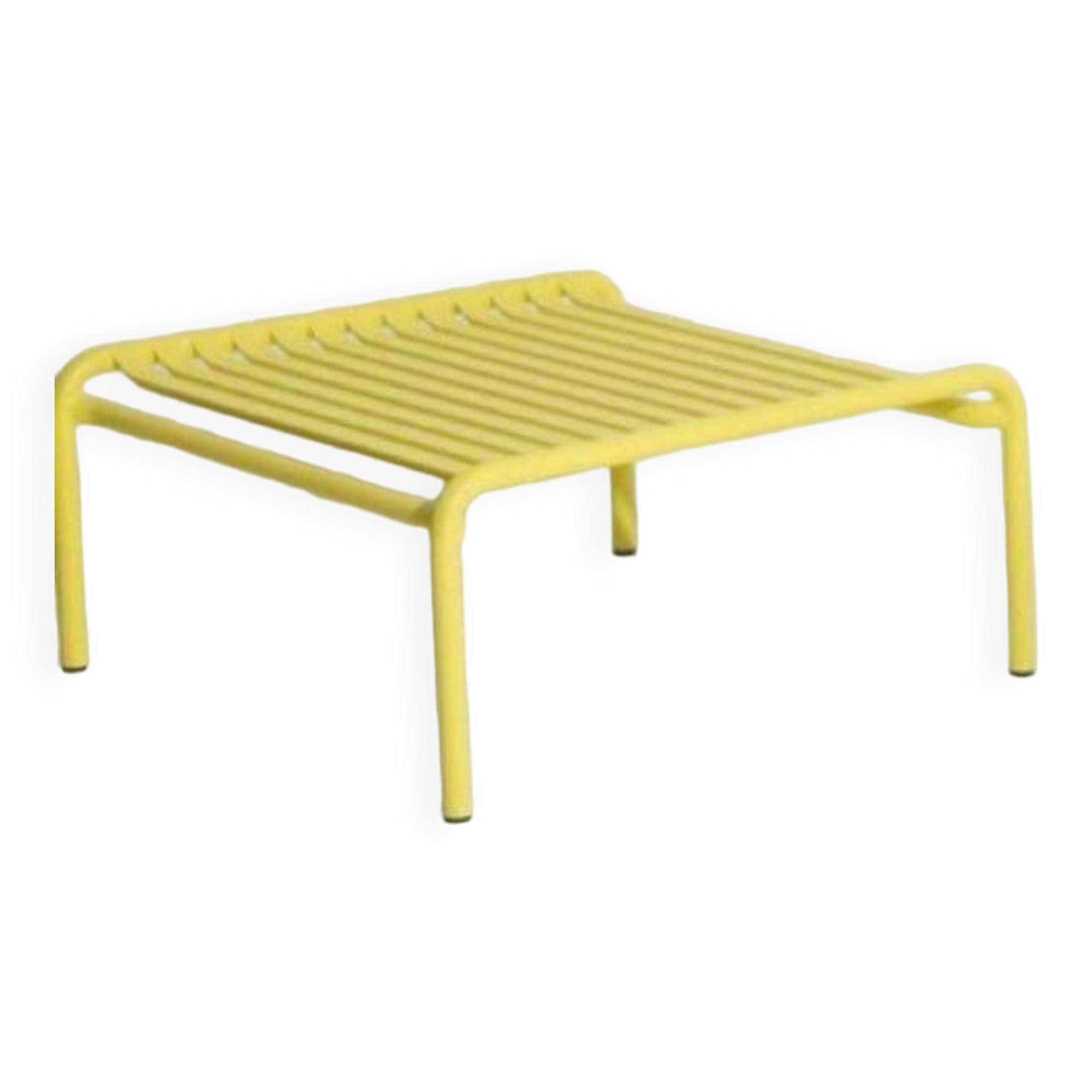 Week-end coffee table beige metal / small - 69 x 60 cm / aluminum - petite friture