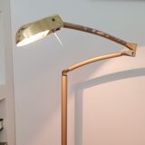 Modernist adjustable architectural floor lamp 1970s