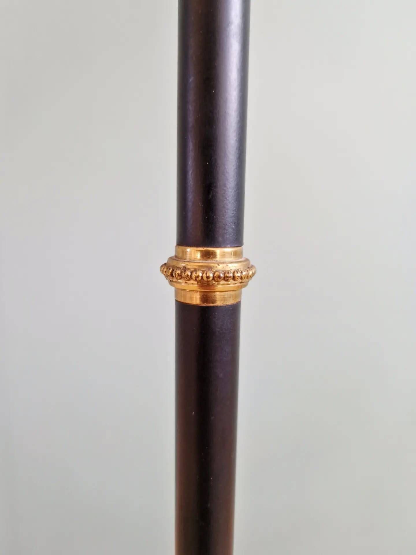 Lampadaire articulé, pied tripode, Mid-century, France, 1950