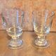 Old vintage blown bistro glasses