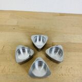 4 bougeoirs triangle aluminium, Ikéa